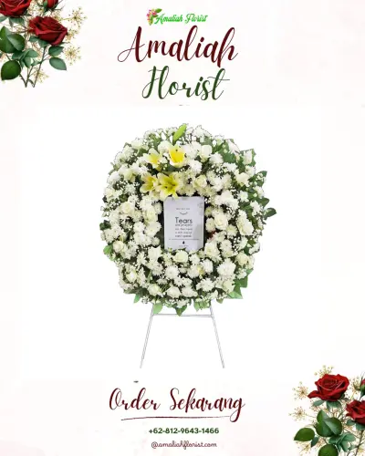 Krans Bunga Duka Cita di Siangan